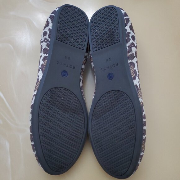 Rothy's The Loafer in the Mocha Spot Leopard Print Size 8.5 - Picture 10 of 13